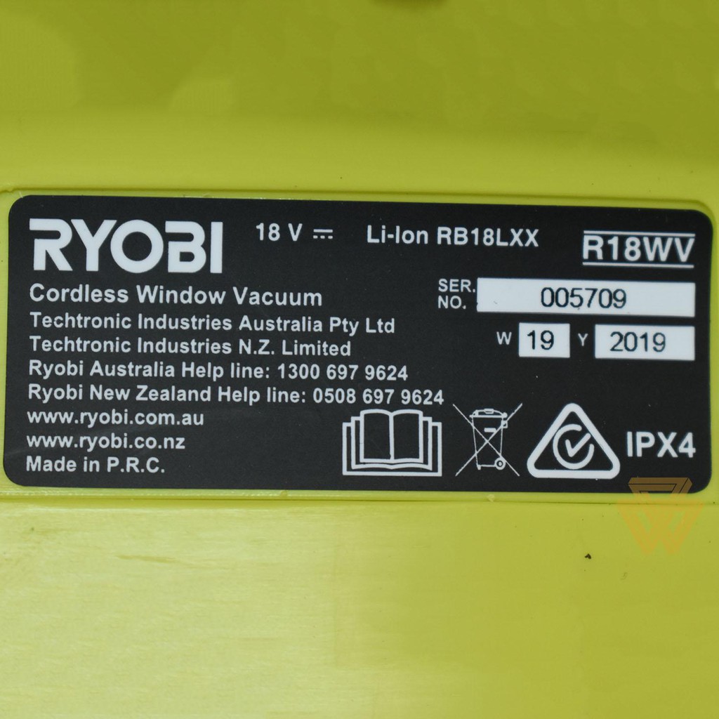 Máy Lau Kính Pin 18V 256ml Ryobi R18WV-0