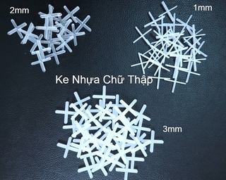 Ke nhựa lát gạch đóng túi, ke chữ thập ốp lát gạch nhiều kích thước