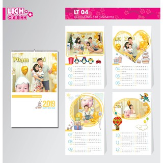 Lịch treo tường 5 tờ