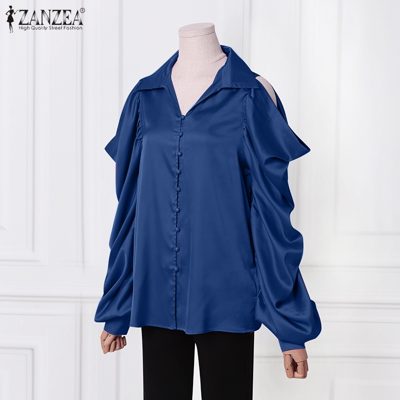 Áo sơ mi Zanzea cổ bẻ tay dài thời trang dành cho nữ