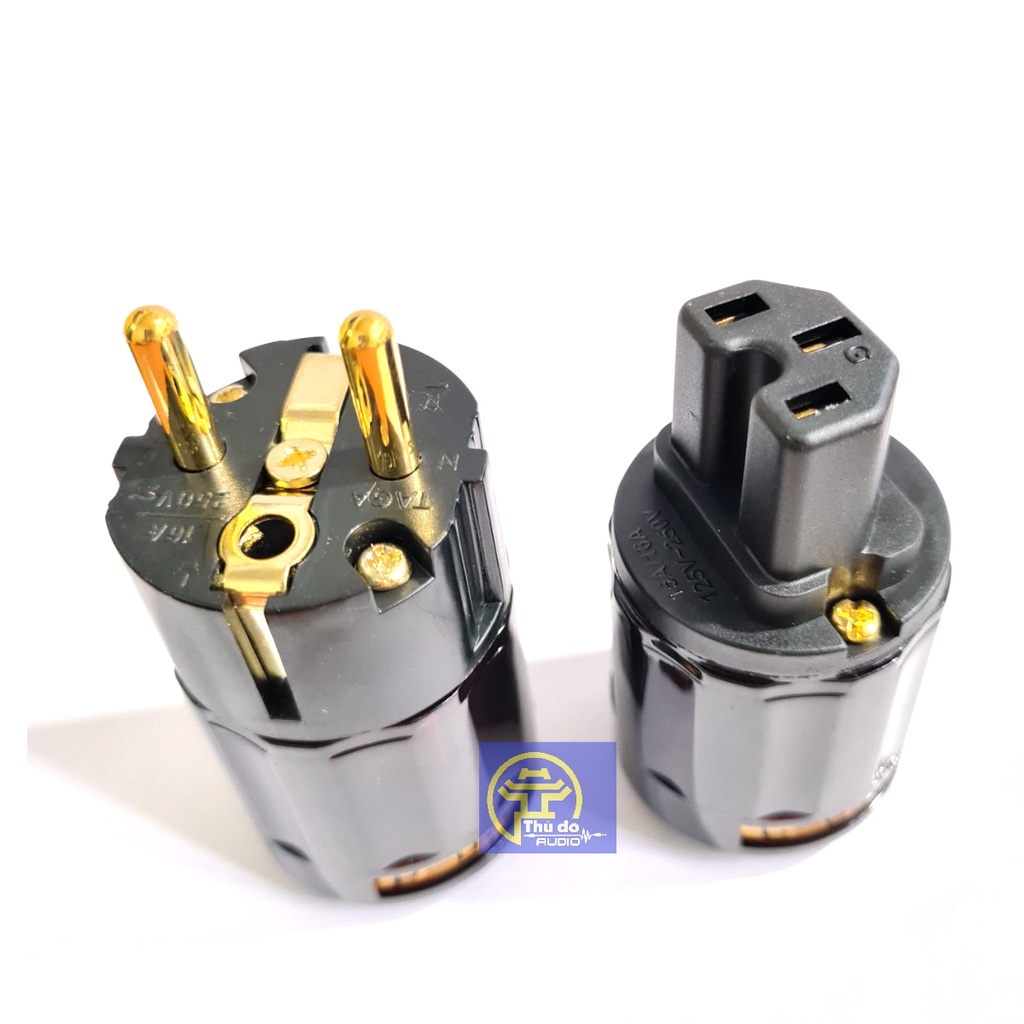 Bộ Jack nguồn âm thanh Oyaide tiêu chuẩn Châu Âu - Jack nguồn P079e-C079