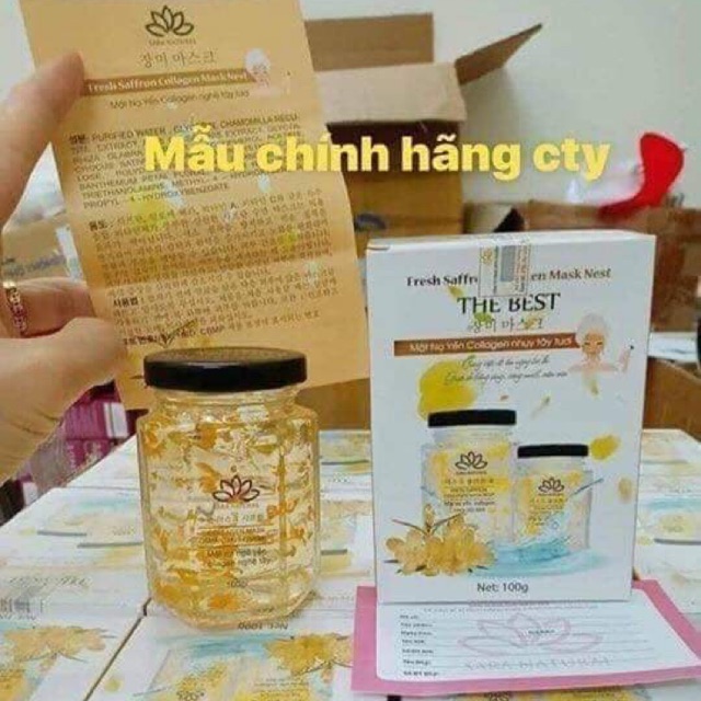 Mặt nạ yến collagen SARA NATURAL của công ty THE BEST