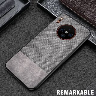 Mate 30 pro - Ốp lưng vải kết hợp da
