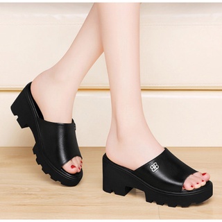 Dép cao gót đế thô 5f GPSHOP