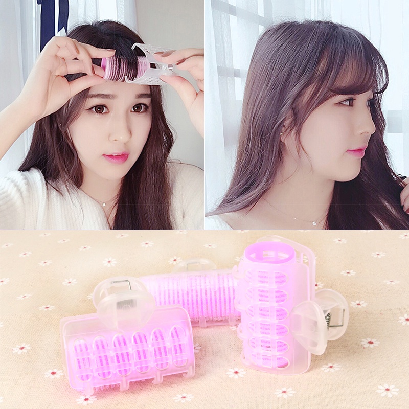 Set 3 Lô Uốn Tóc Tự Dính Bằng Nhựa Tiện Dụng Cho Nữ