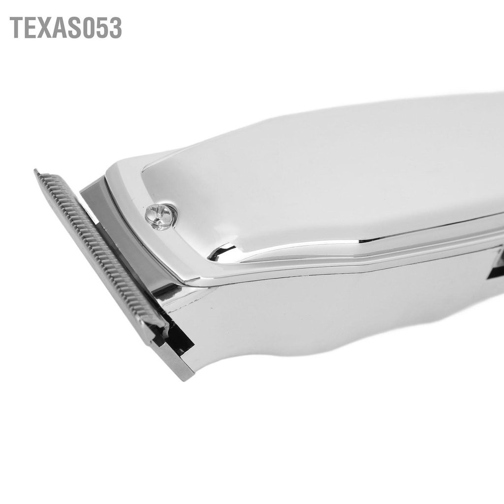 [Hàng HOT] SK-827 Tông đơ cắt tóc tặng kèm 4 đầu cắt và phụ kiện chuyên nghiệp màu bạc sạc USB độ ồn thấp cho nam【Texas053】