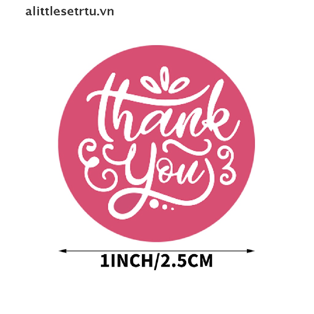 Set 500 Miếng Dán Tròn In Chữ THANK YOU Trang Trí Sổ Tay Z