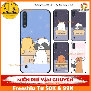 Ốp Lưng Vsmart Live Silicon dẻo in Hình gấu Bears (5 mẫu)