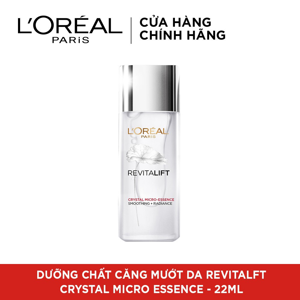 Dưỡng chất chất căng mướt da LOreal Paris Revitalift Crystal Micro Essence 22ml