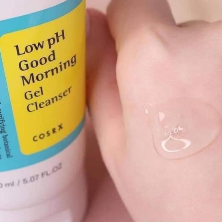 Sữa Rửa Mặt Cosrx Low PH Good Morning Gel Cleanser Dạng Gel Chiết Từ Dầu Cây Trà Dịu Nhẹ, Ngăn Ngừa Mụn
