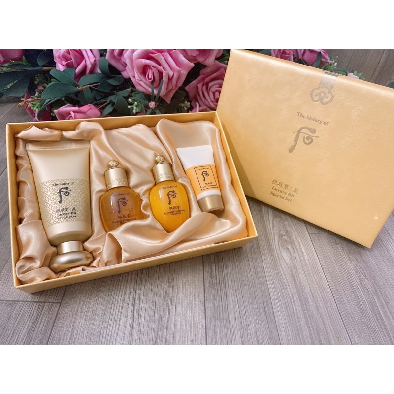 SET KEM NỀN BB LUXURY WHOO VÀNG THẦN THÁNH