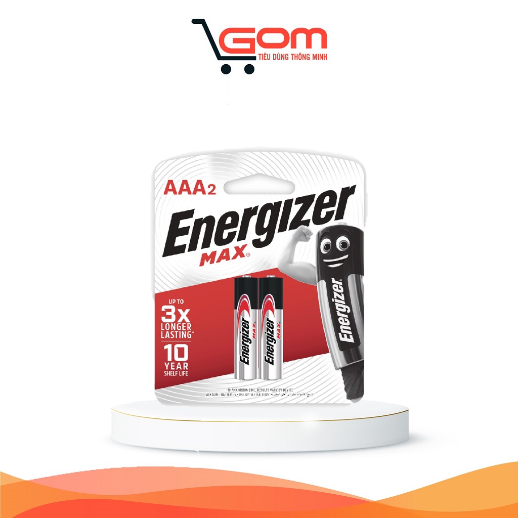 Pin Energizer Max AAA E92 BP2 Gom CI4