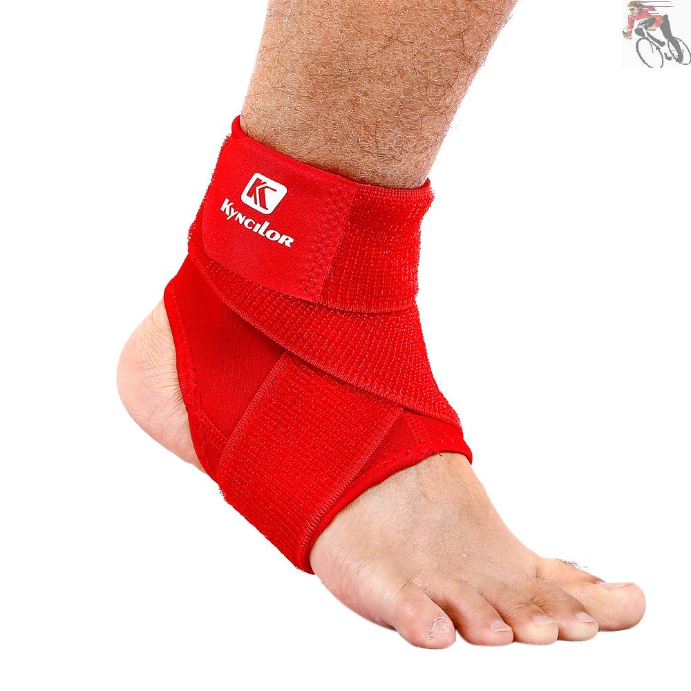 Sport Ankle Support Elastic High Protect Sports Equipment Safety Running Basketball Ankle Brace Support Red&L