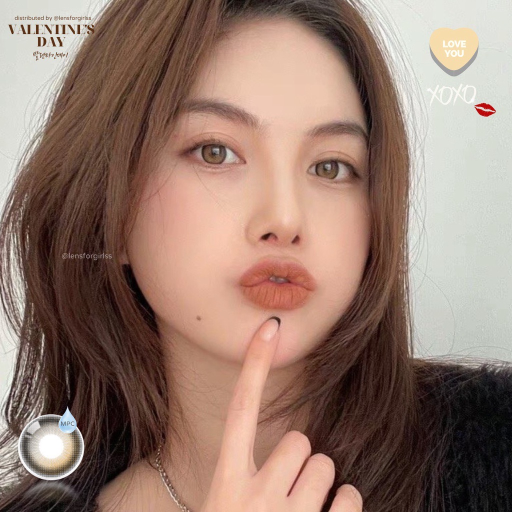 Kính áp tròng DAYMOOD BROWN hiệu ứng filter bóng mắt dành cho mắt nhạy cảm - chính hãng OLOLA | Hsd 6 tháng