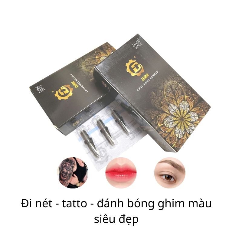 Kim máy Pen Tattoo Dirk,Kim Đạn Phun Xăm Máy Pen Siêu Bén, 1 Hộp 20 cái