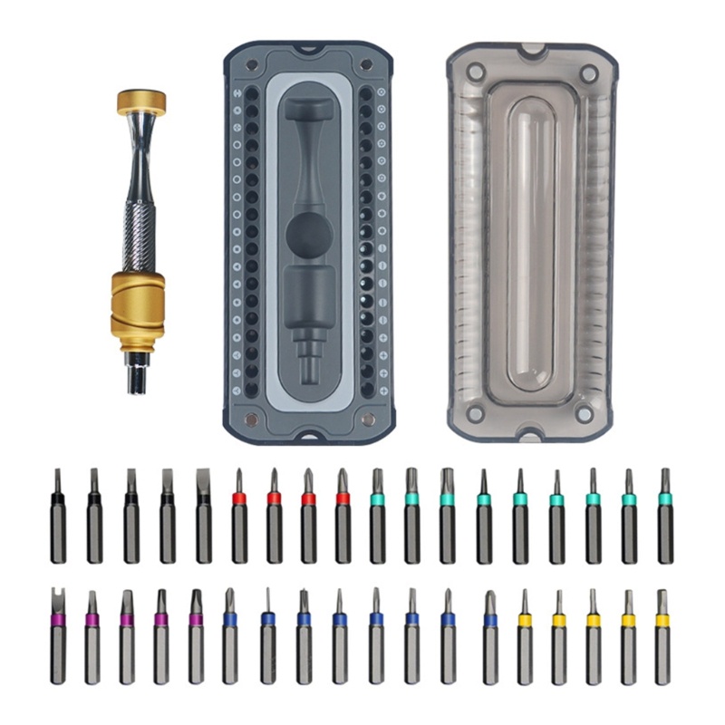 Bộ Giá Đỡ Đầu Tua Vít Từ Tính 37 Món Nhiều Màu Sắc Tiện Dụng