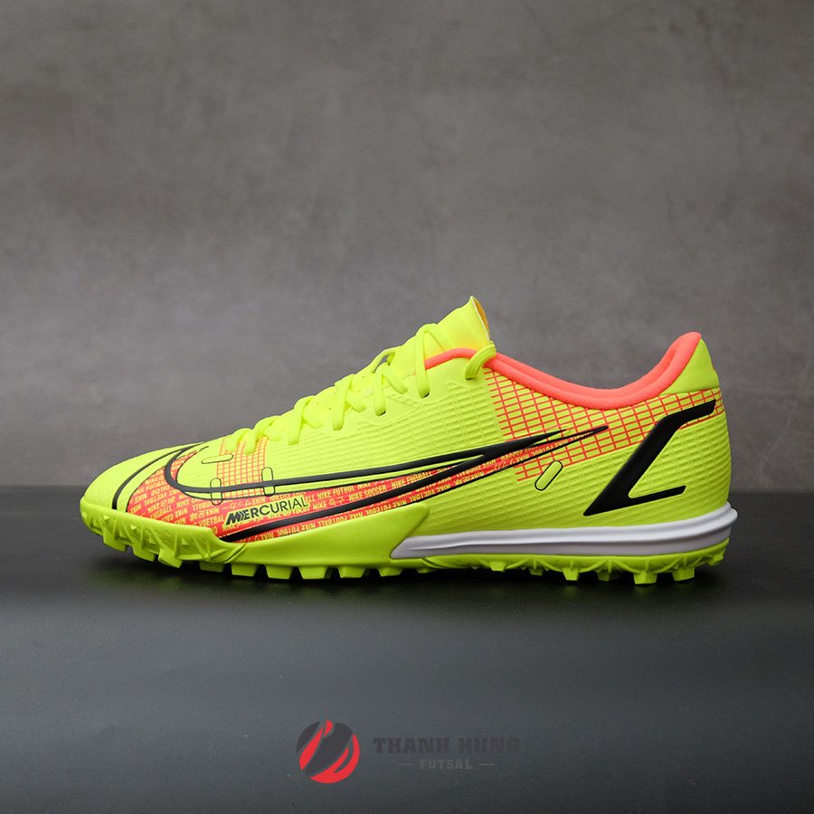 GIÀY ĐÁ BÓNG CHÍNH HÃNG NIKE MERCURIAL VAPOR 14 ACADEMY TF - CV0978-760 - VÀNG NEON