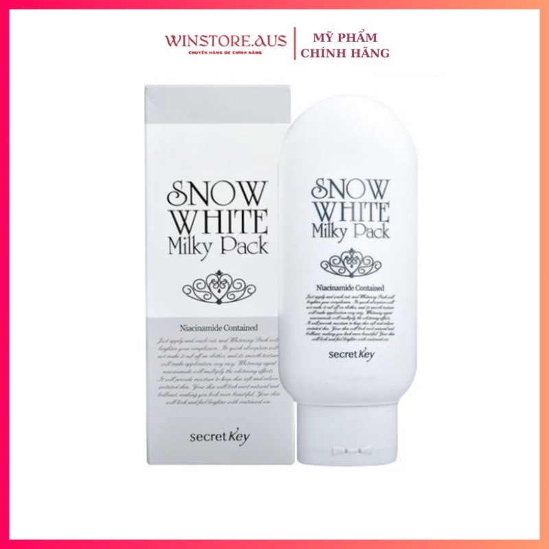 Kem Ủ Trắng Secret Key Snow White Milky Pack (200ml)