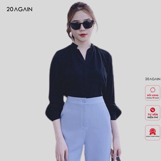 Áo sơ mi dài tay nếp giấu khuy - 20Again