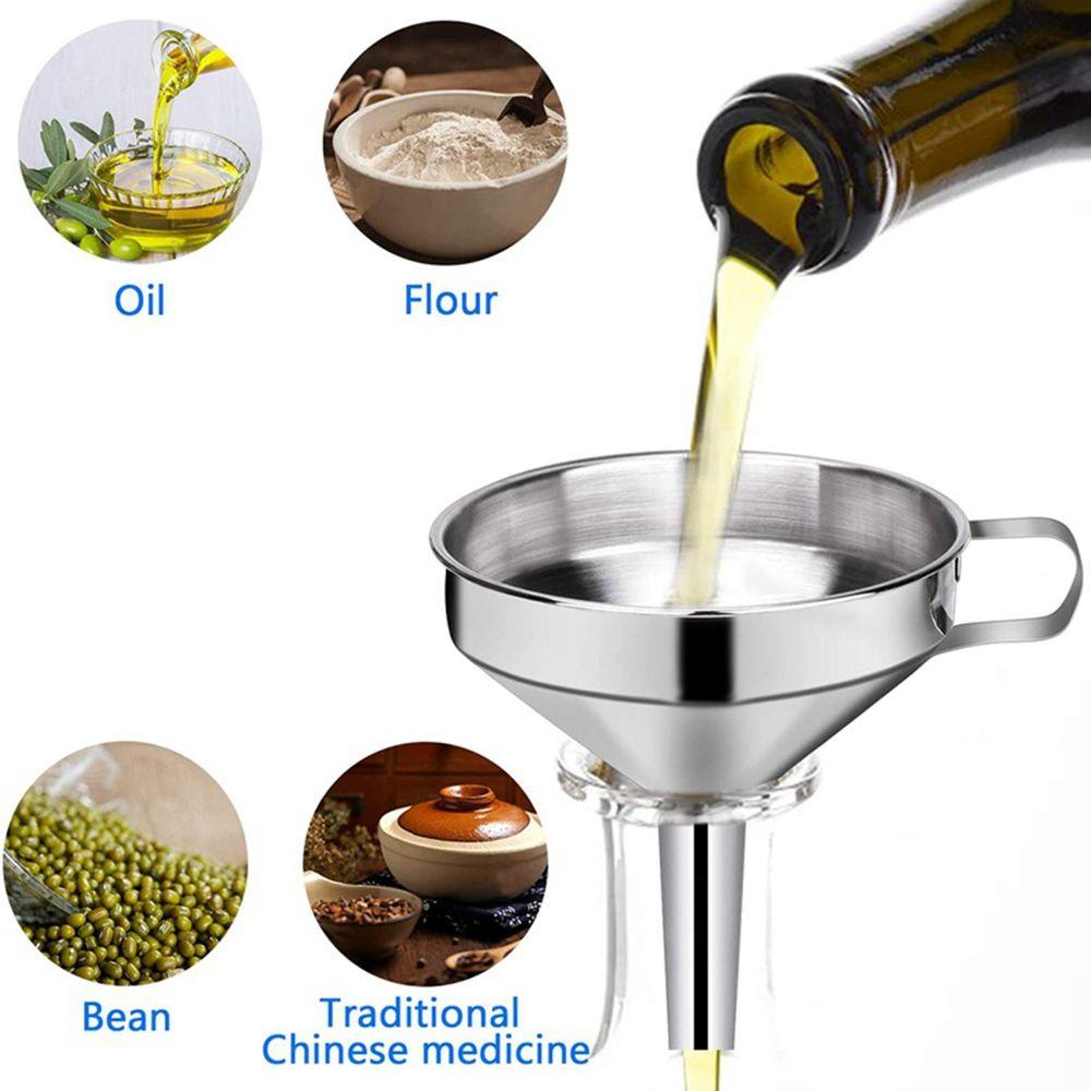 Phễu Lọc Dầu Bằng Thép Không Gỉ Tiện Dụng Cho Nhà Bếp