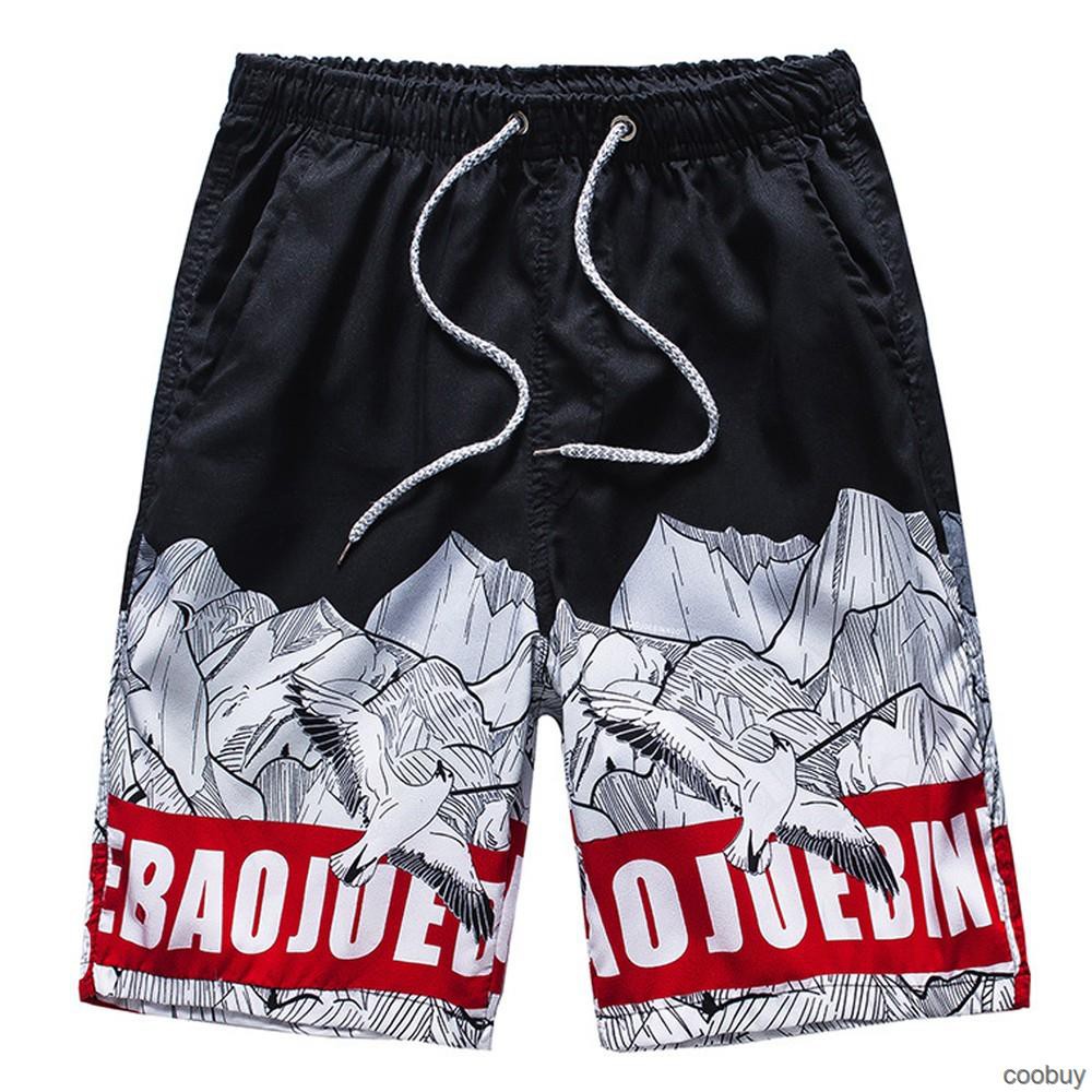 Quần short nam in họa tiết thời trang thể thao lỏng lẻo