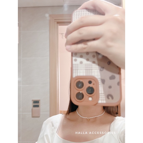 Dây chuyền Vòng cổ Choker Ngọc trai nhân tạo  HALLA DC114