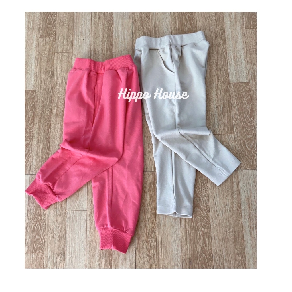 XẢ KHO Quần Dài Nỉ Da Cá Bé Gái Bé Trai Xuất Hàn Nhiều Màu Size 90 -150 Hippo House