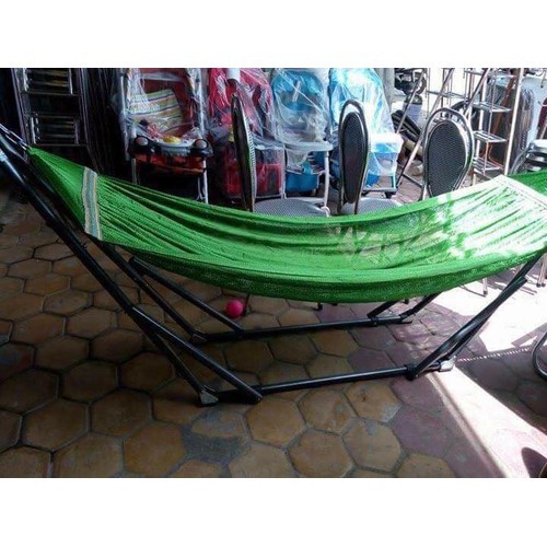 (rẻ vô địch) KHUNG+LƯỚI VÕNG XẾP SIZE NGƯỜI LỚN TRỌN BỘ