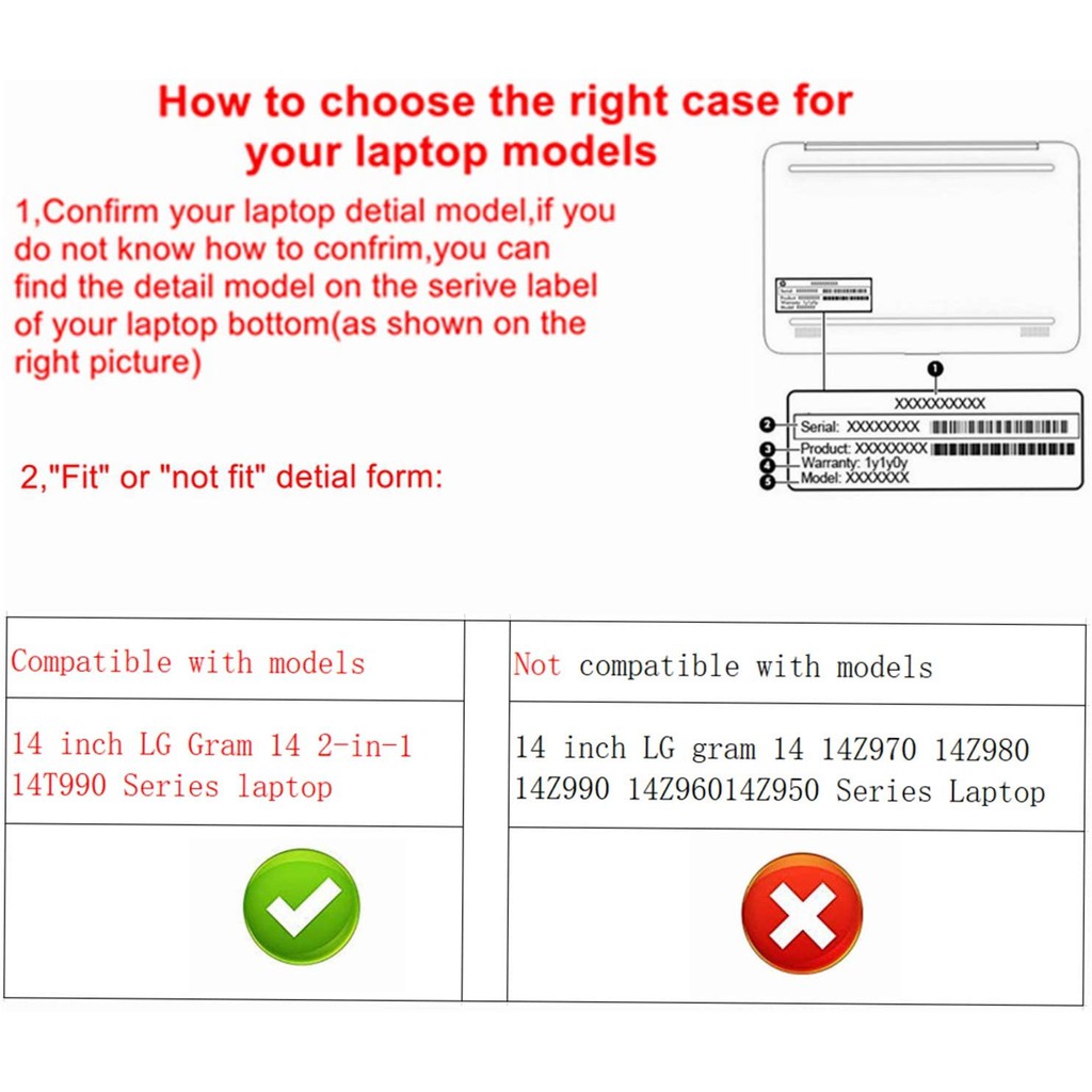 Bảo Vệ Vỏ Bọc Laptop 14 "Lg Gram 14 2 Trong 1 14t990 Series (Note: Not Fit Lg Gram 14 14z970 14z980 14z990 Series)