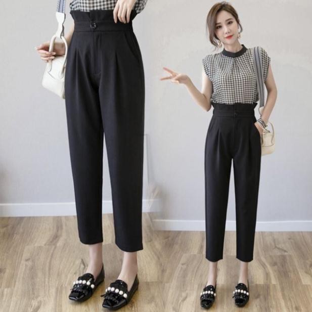 Quần baggy công sở nữ cạp bèo siêu hot Amee Fashion