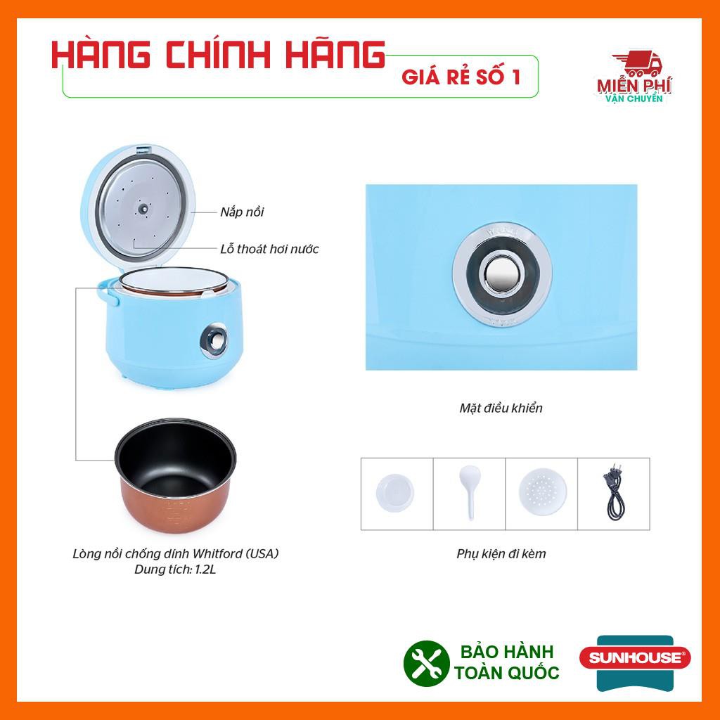 NỒI CƠM ĐIỆN 1.2L HAPPY TIME HTD8522G SUNHOUSE, NỒI CƠM ĐIỆN SUNHOUSE HTD8522, SIÊU BỀN BẢO HÀNH TOÀN QUỐC