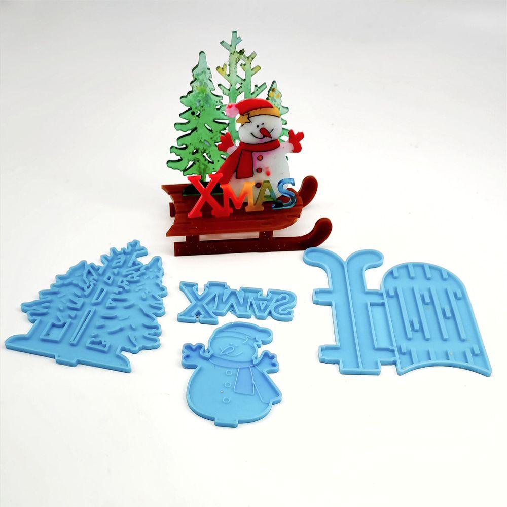 WTTLE Khuôn Silicone Làm Bánh Hình Cây Thông Giáng Sinh