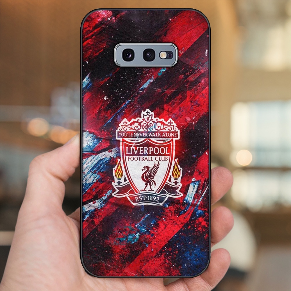 Ốp lưng Samsung S10e viền đen in hình Liverpool FC