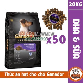 [DATE MỚI-GIÁ TỐT] 1 BAO THỨC ĂN CHO CHO CON GANADOR VỊ SỮA VÀ DHA 20KG