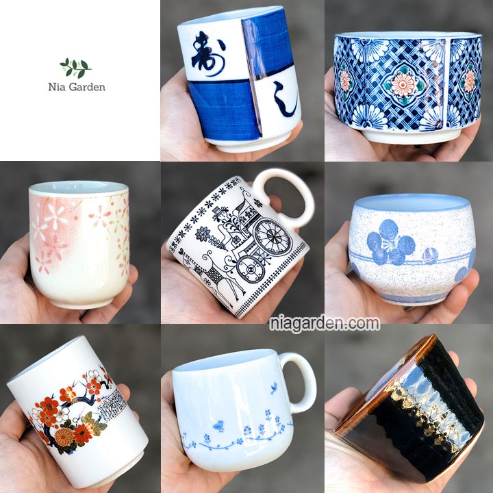 (G18) Cốc/chậu gốm sứ Nhật Bản (khách ghi lưu ý nếu muốn khoan lỗ) - GSN