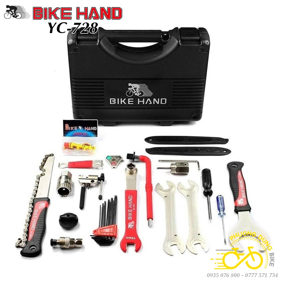 Bộ dụng cụ sửa chữa xe đạp BIKE HAND YC-728 18 món