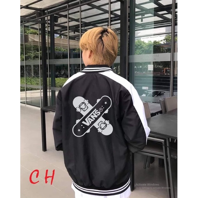 Áo bomber VAN phản quang rót tay CO8
