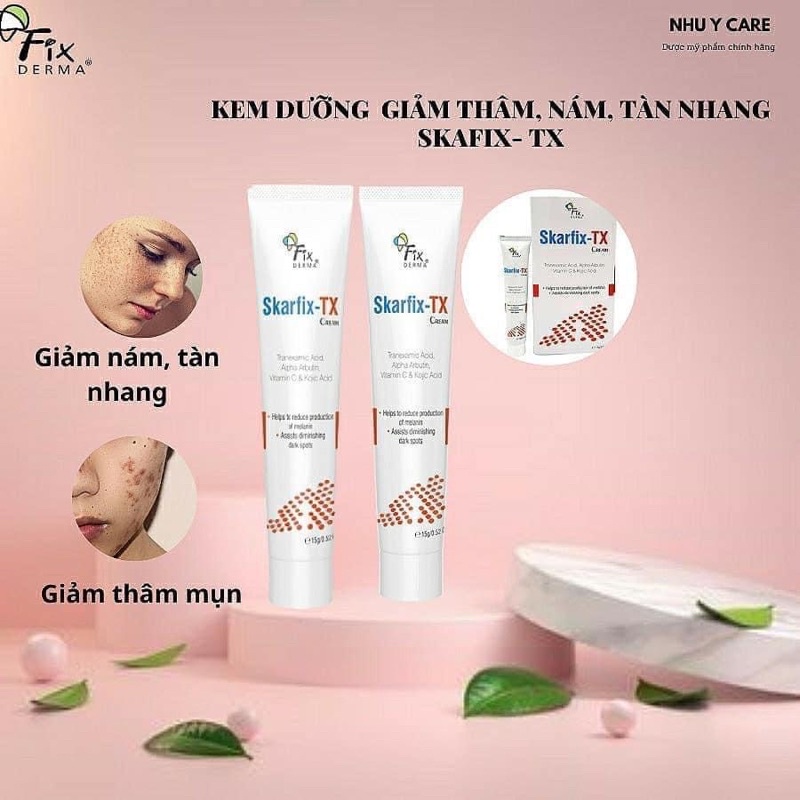 Kem dưỡng sáng da mờ thâm mờ tan nhag Skarfix-TX Fixderma