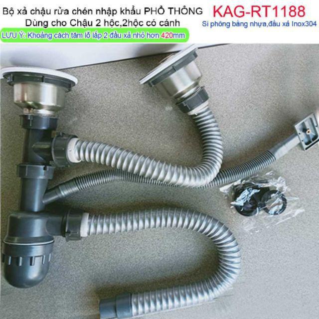 Xi phông , chậu rửa bát , xi phông chậu rửa bát chậu inox có chống hôi và ngăn rác