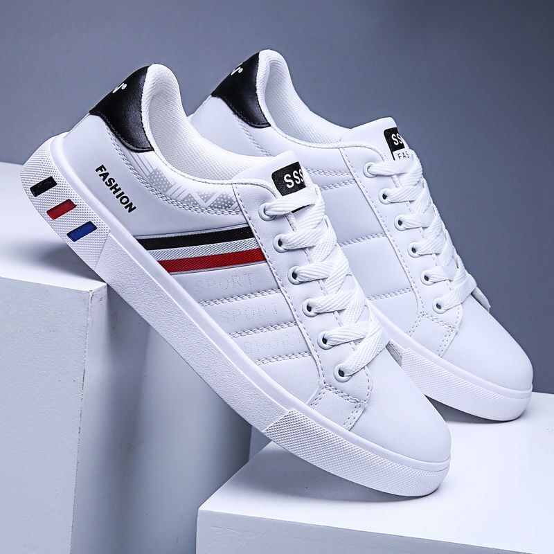 Giày Sneaker Thể Thao Nam G07 Da Cao Cấp Màu Trắng Đẹp Thời Trang Cho Học Sinh Sinh Viên A1