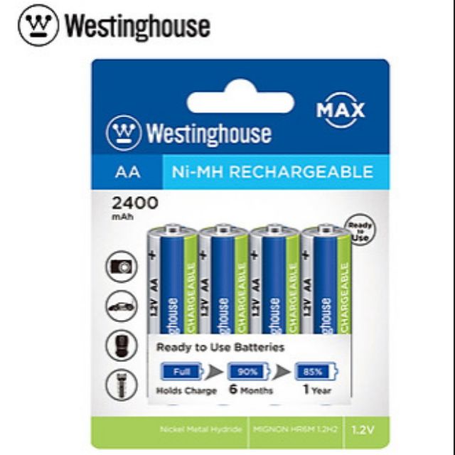 Pin Sạc AA WESTINGHOUSE USA Vĩ 4 Viên