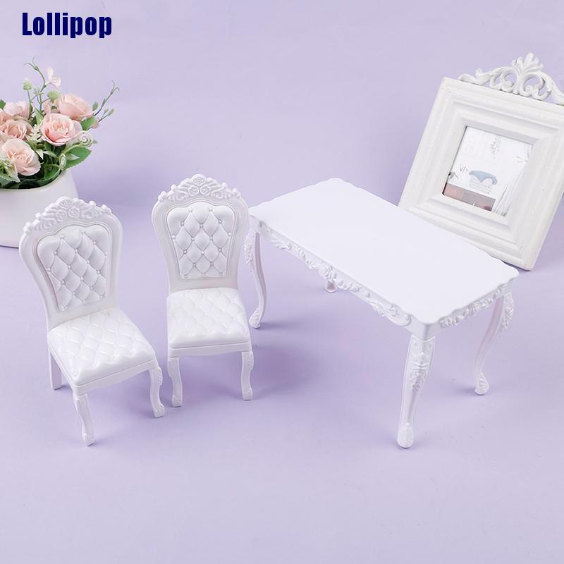 Mô hình bàn/ghế gỗ trang trí nhà búp bê tỉ lệ 1:6 có bán lẻ và bán theo set