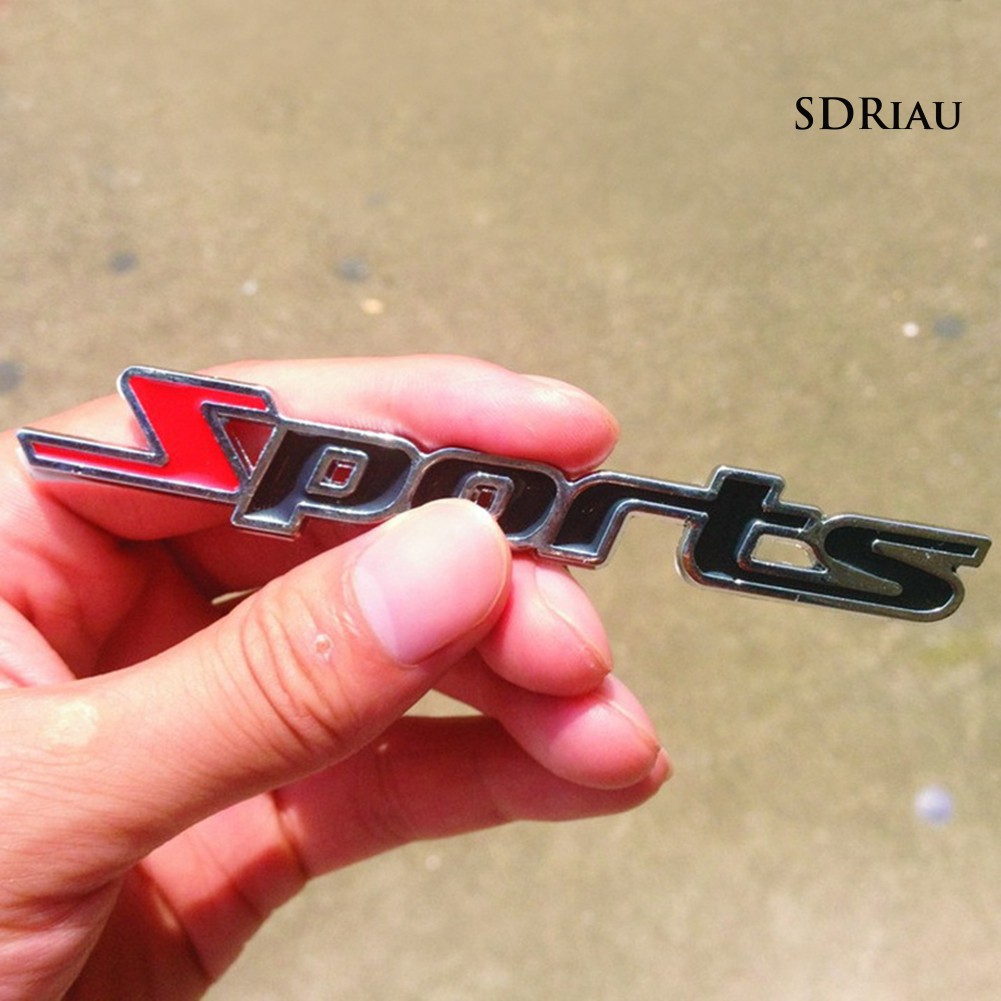 Miếng dán logo 3D kim loại trang trí ô tô