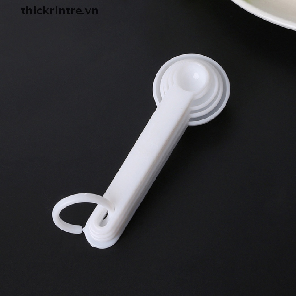 Set 5 Muỗng Đo Lường Làm Bánh Bằng Nhựa Tiện Dụng