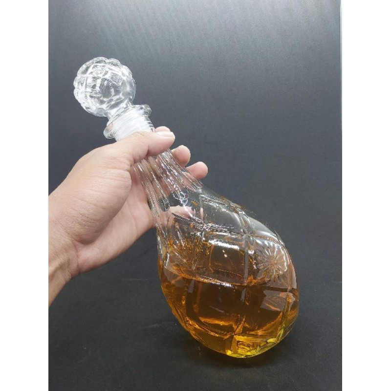 Chai, Bình Đựng Rượu Thủy Tinh Đẹp Cao Cấp 1L. Mẫu số 5
