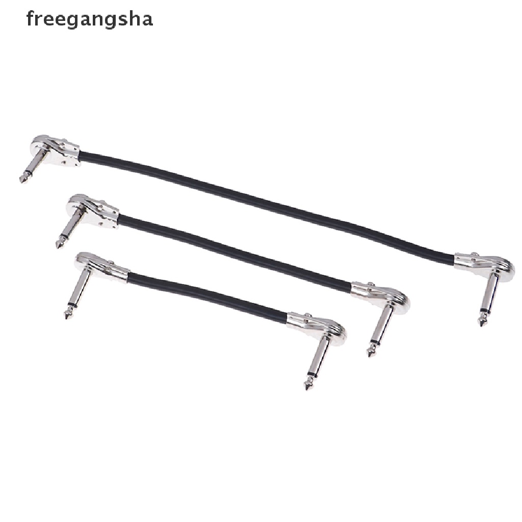 [FREG] 6.35 Guitar patch cable wire right angle effect instrument 15/20/30cm pedal FDH