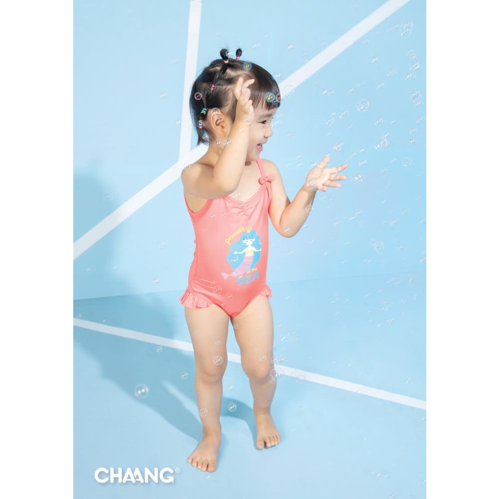 [CHAANG] Bộ đồ bơi bé gái chaang hồng cho bé