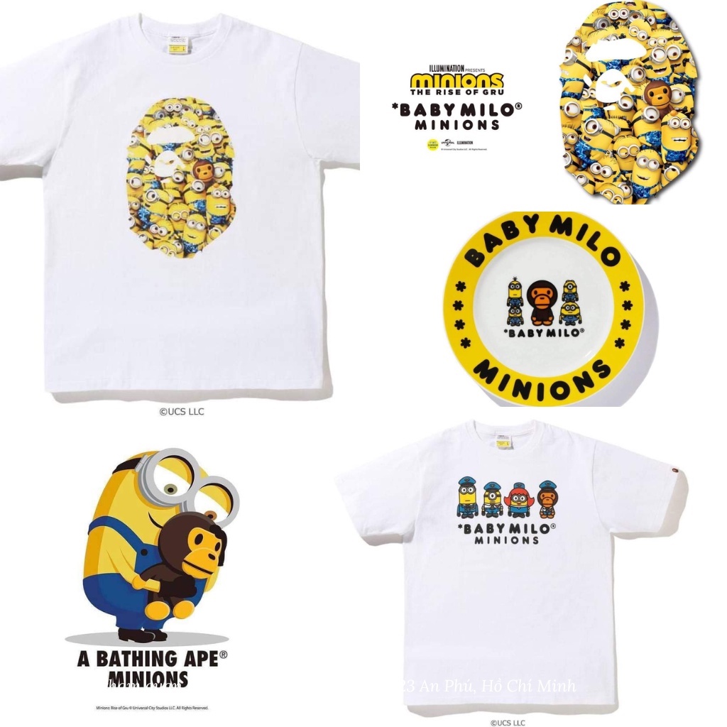 Áo phông in hình Minions, áo thun Minion dáng rộng tay chất liệu cotton 100% N.shop thời trang cao cấp