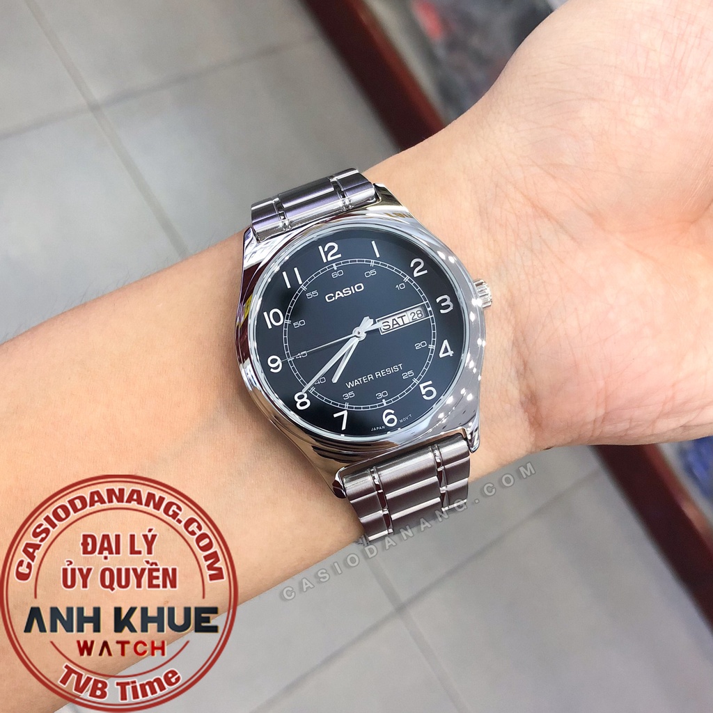 Đồng hồ nam dây kim loại Casio Standard chính hãng Anh Khuê MTP-V006D-1B2UDF (38mm)