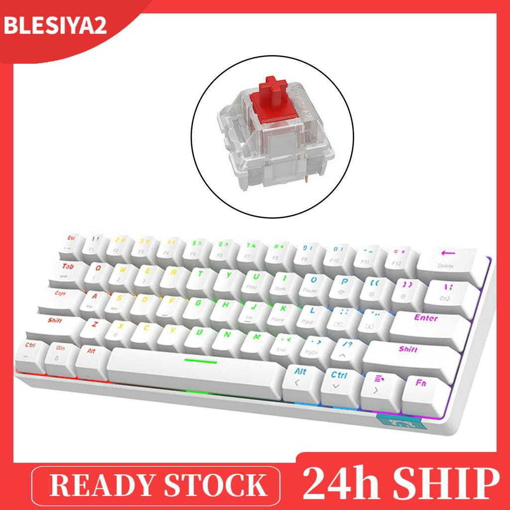 RGB Wireless Bluetooth Mechanical Keyboard 61 Keys Type-c for PC Laptop